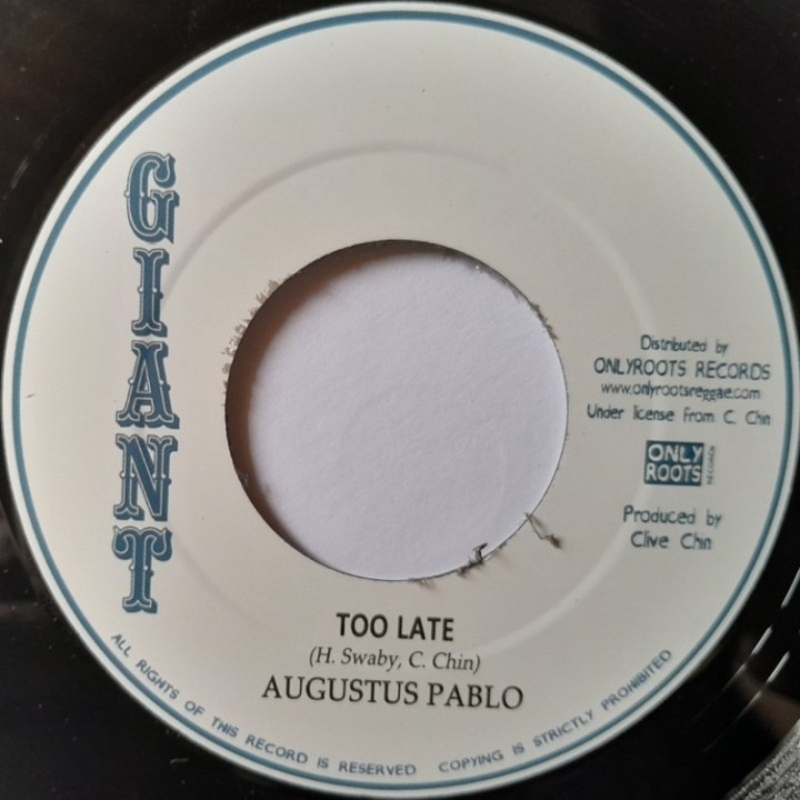 Alton Ellis - Too Late To Turn Back Now 7"