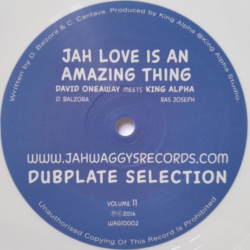 David Oneaway, King Alpha - Jah Love is an Amazing Thing 10"