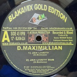 D. Maximillian - Jah Livety 10"
