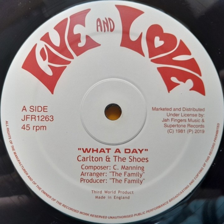 Carlton & The Shoes - What A Day 12"