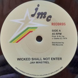 Jah Minstrel - Wicked Shall Not Enter 7"