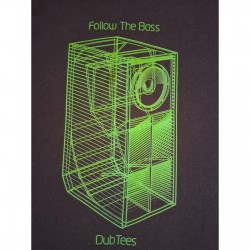 T-SHIRT SCOOP NOIR ET VERT