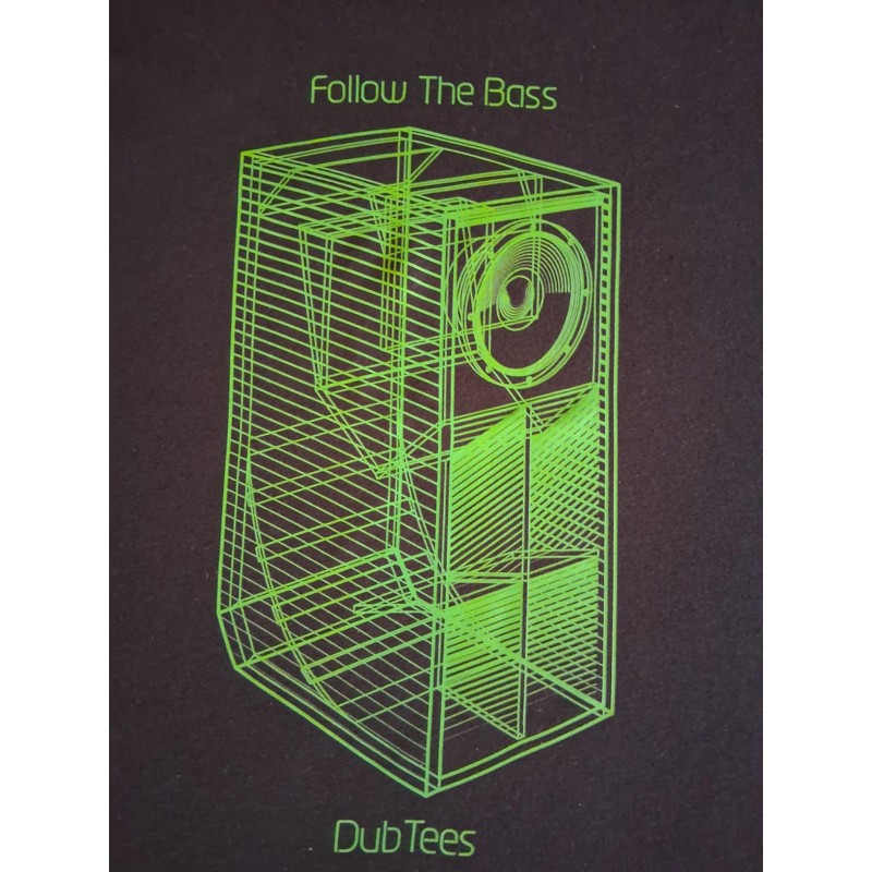 T-SHIRT SCOOP NOIR ET VERT