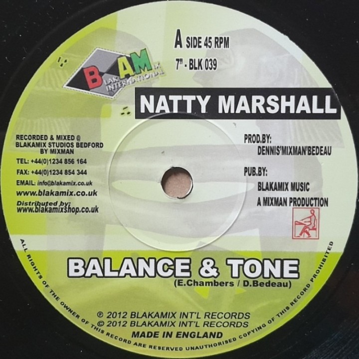 Natty Marshall - Balance & Tone 7"