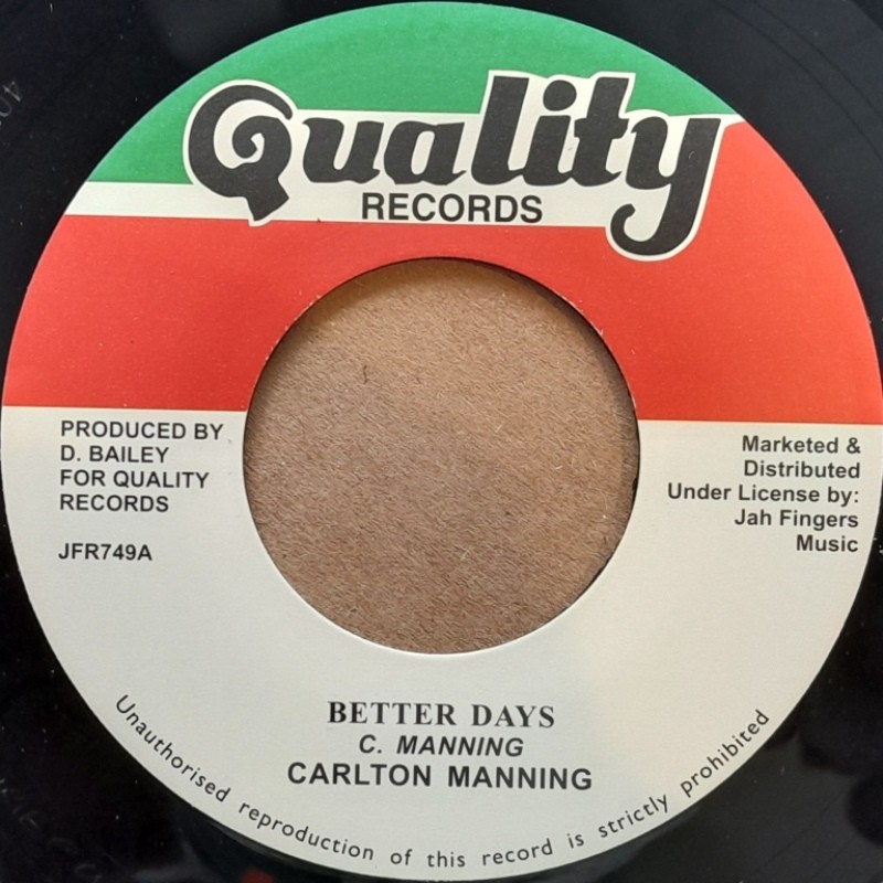 Carlton Manning - Better Days 7"