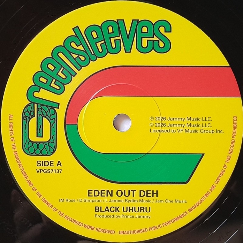 Black Uhuru - Eden Out Deh 12"