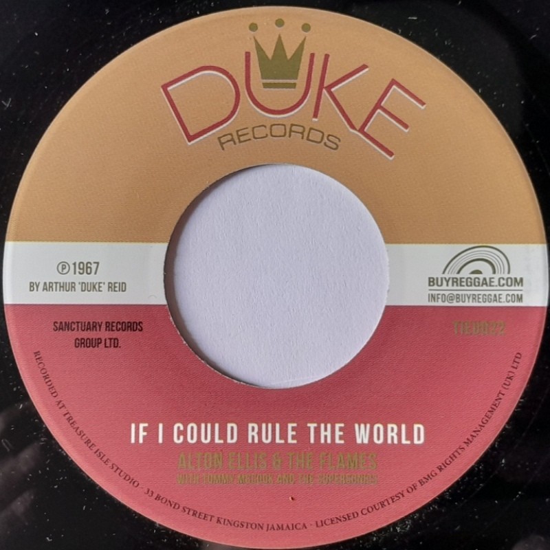 Alton Ellis - If I Could Rule This World / Tyrone Evans 7"