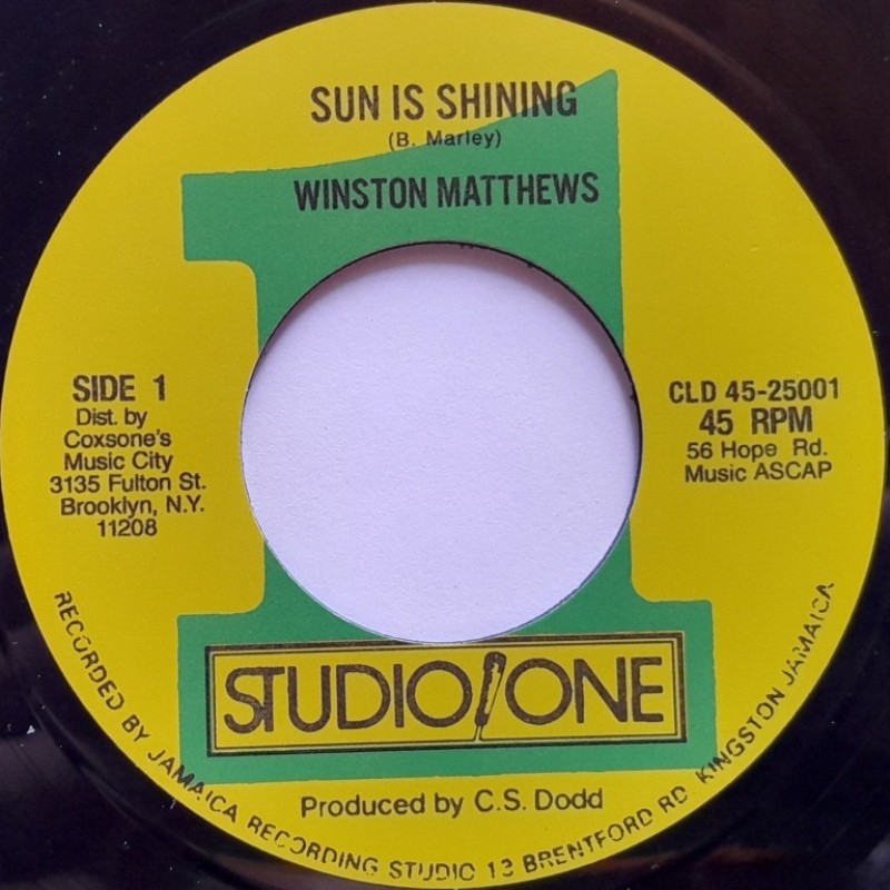 Winston Matthews - Sun Is Shining 7"