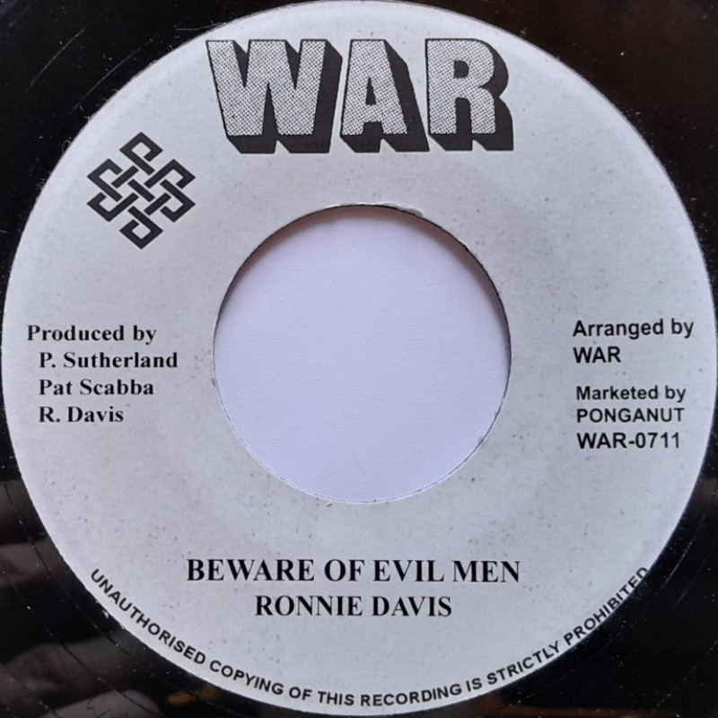 Ronnie Davis - Beware Of Evil Men 7"