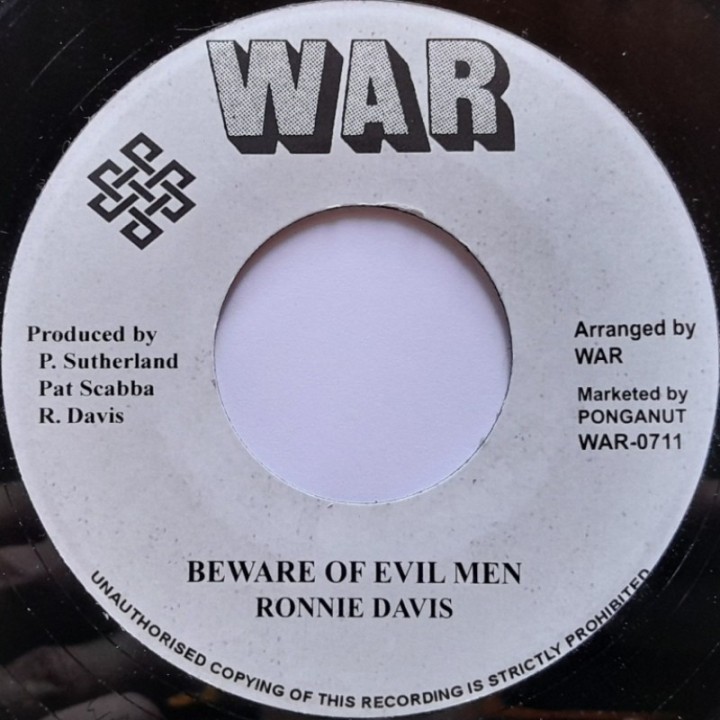 Ronnie Davis - Beware Of Evil Men 7"