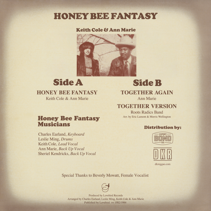 Keith Cole - Honey Bee Fantasy / Ann Marie 12"