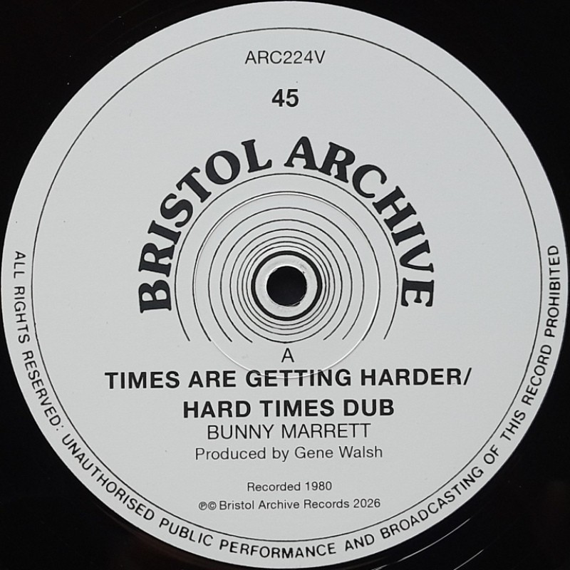Bunny Marrett - Times Are Getting Harder 12"