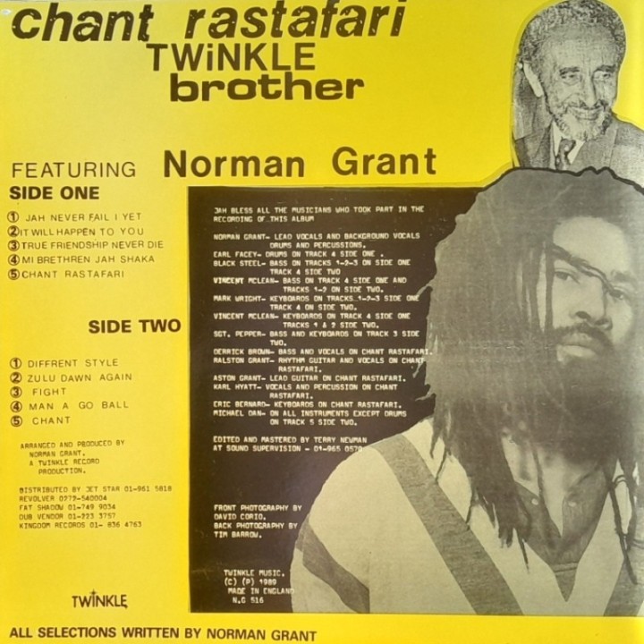 Twinkle Brothers - Chant Rastafari LP