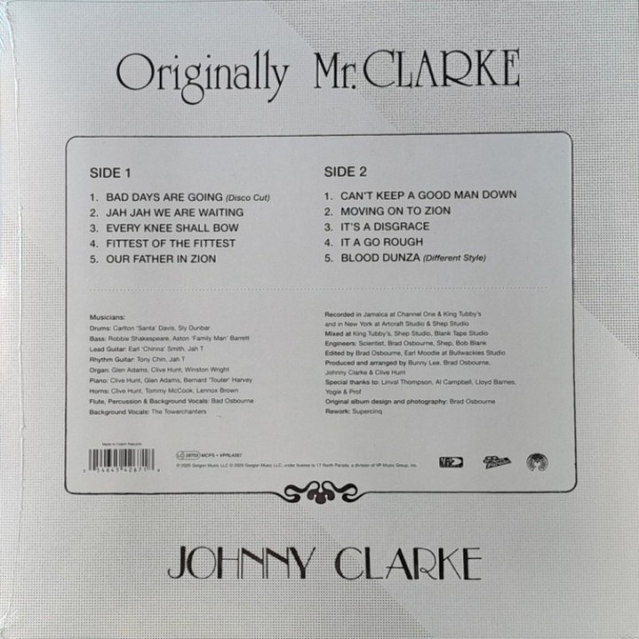 Johnny Clarke - Originally Mr. Clarke LP