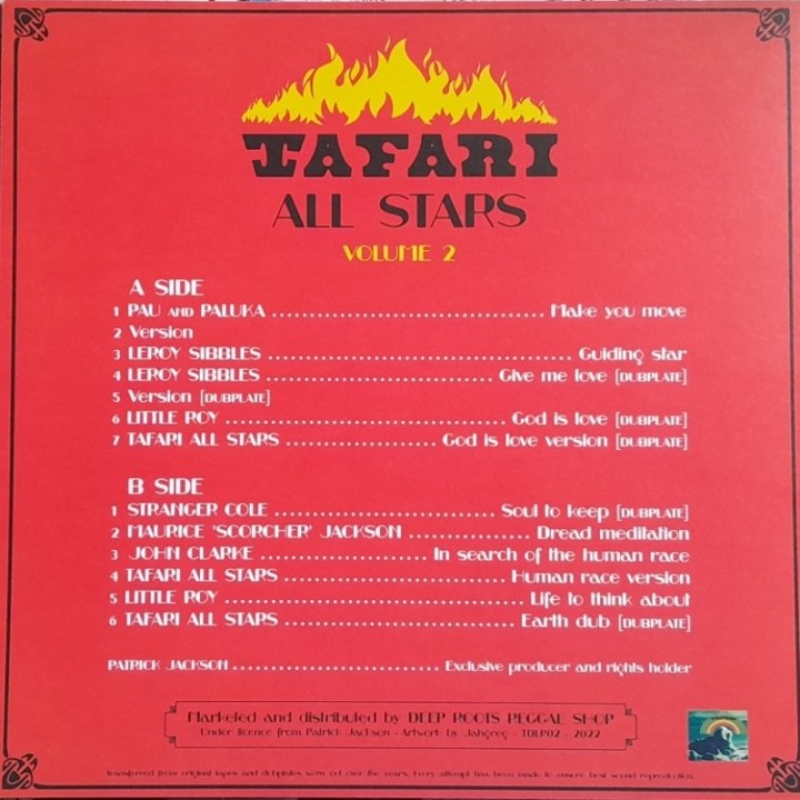Tafari All Stars - Rarities From The Vaults Vol2 LP