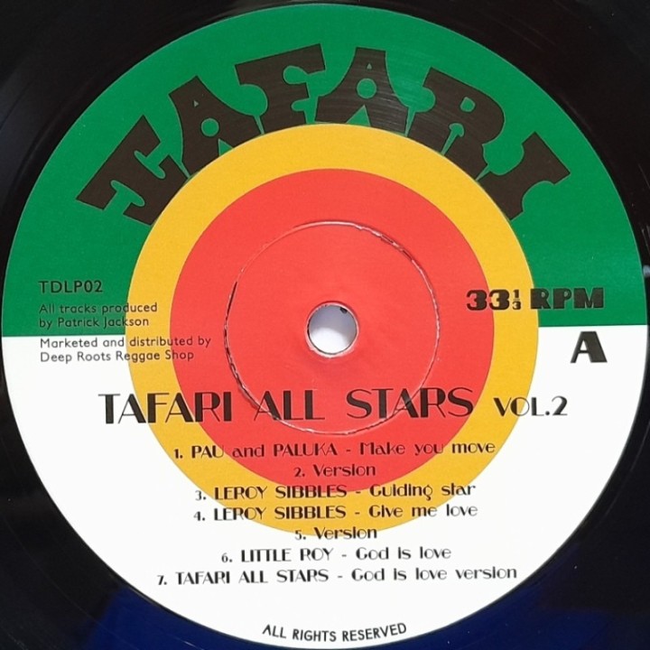 Tafari All Stars - Rarities From The Vaults Vol2 LP