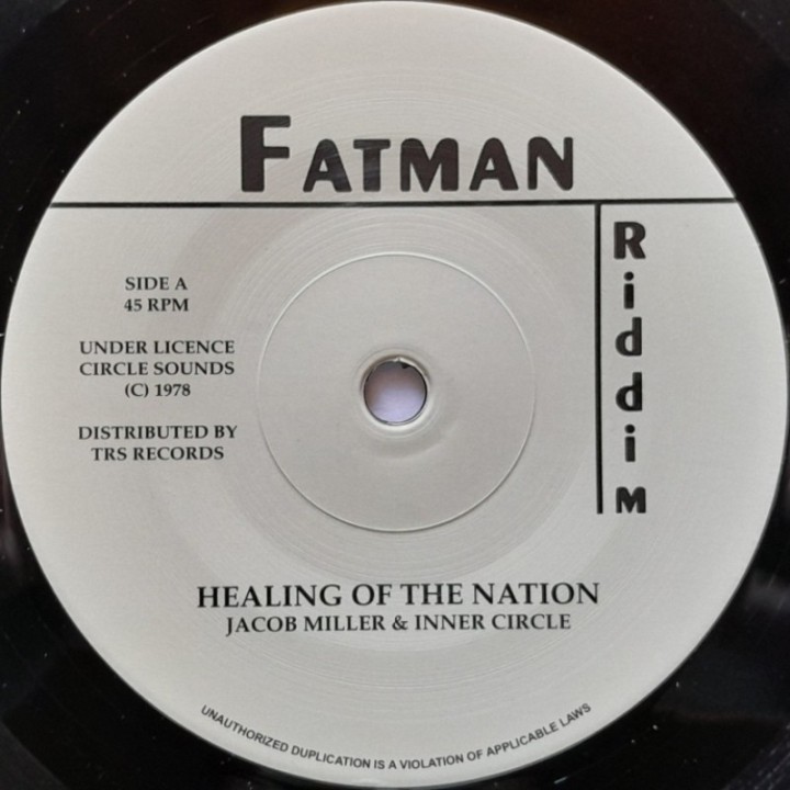 Jacob Miller - Healing Of The Nation 7"